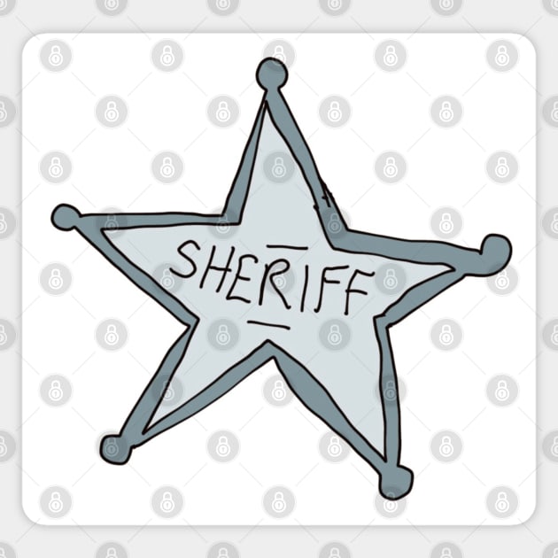 Sheriff badge Sticker by Jonesyinc